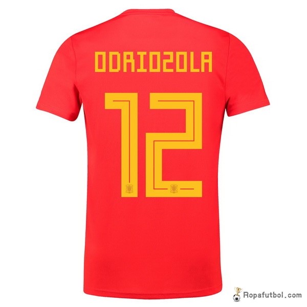 Camiseta España Replica Primera Ropa Odriozola 2018 Rojo